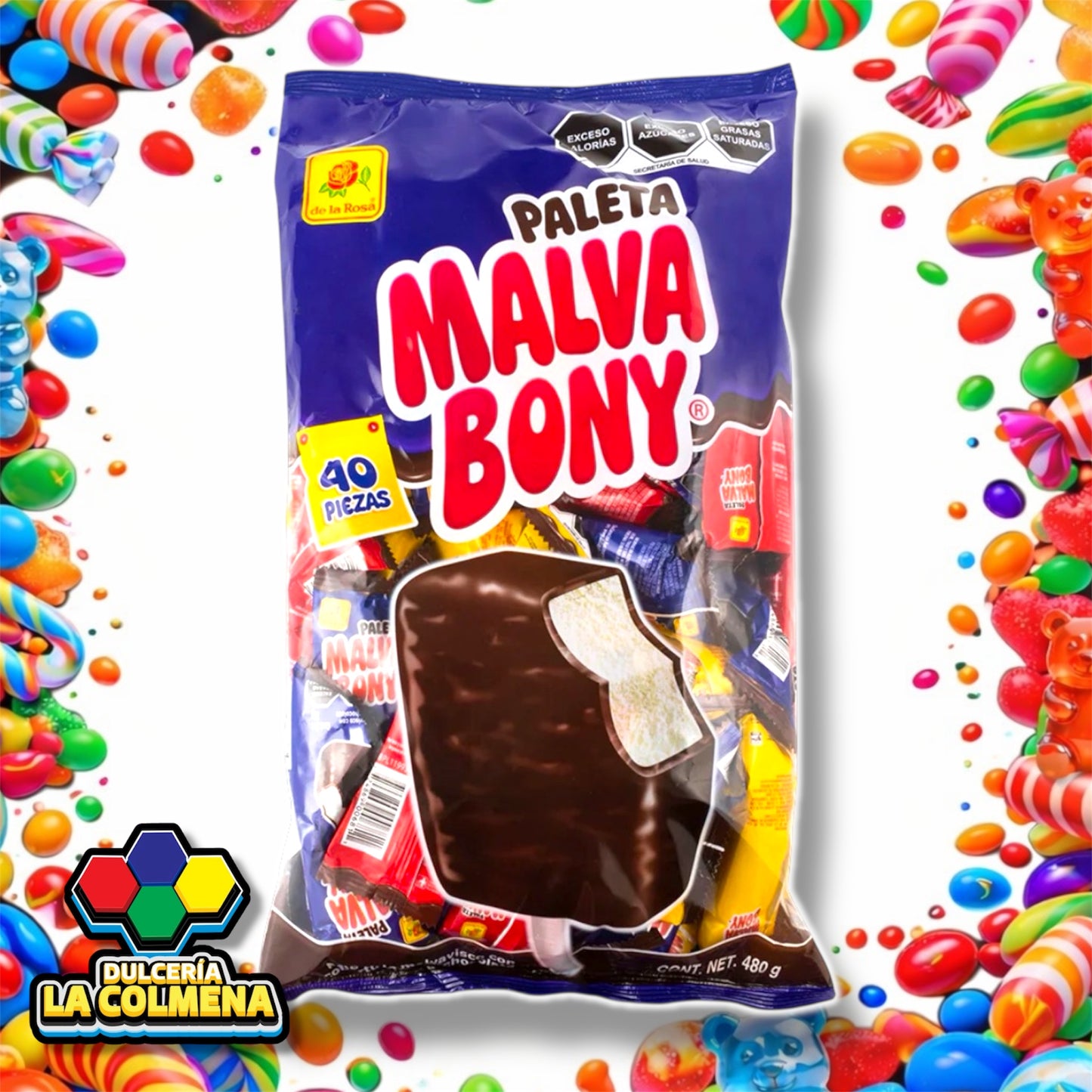 Paleta Malva Bony 40 piezas