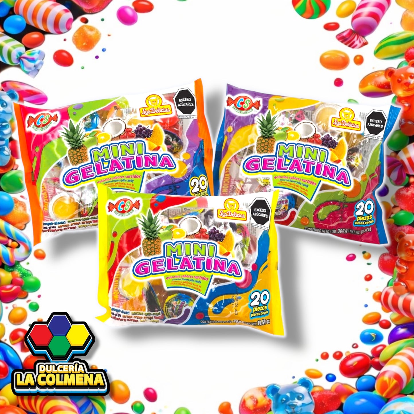 Mini Gelatinas 20 piezas
