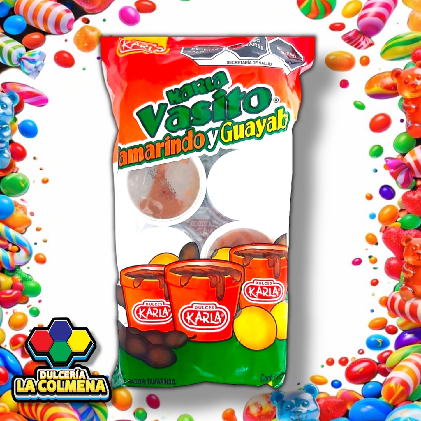 Vaso Karla Tamarindo 8 piezas