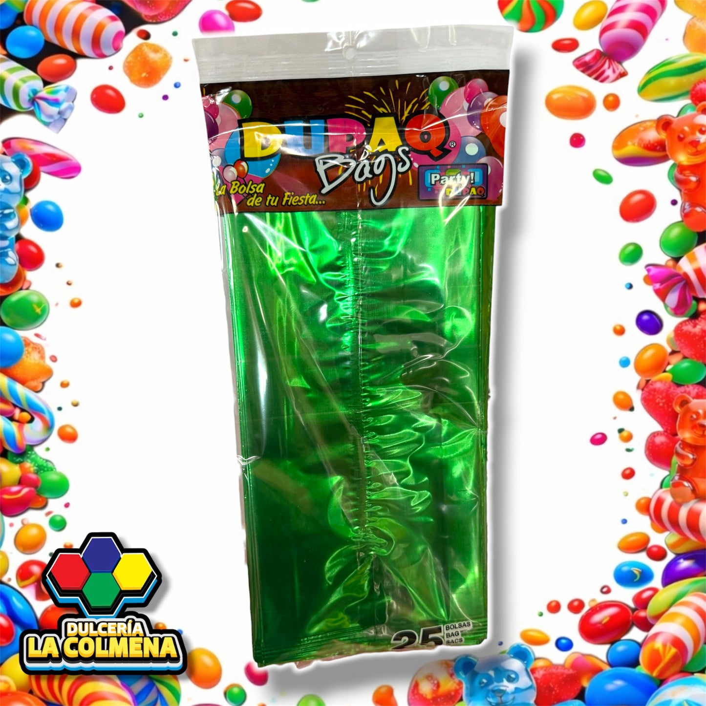 Bolsa Celofán Verde 25 piezas