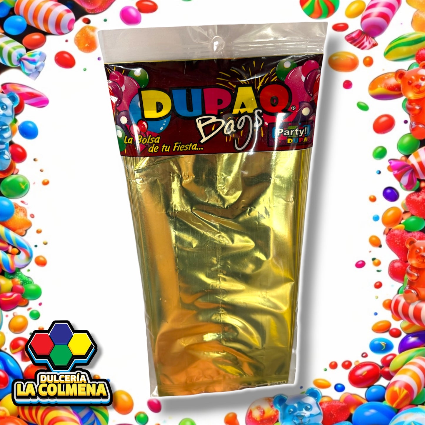 Bolsa Celofán Dorada 25 piezas