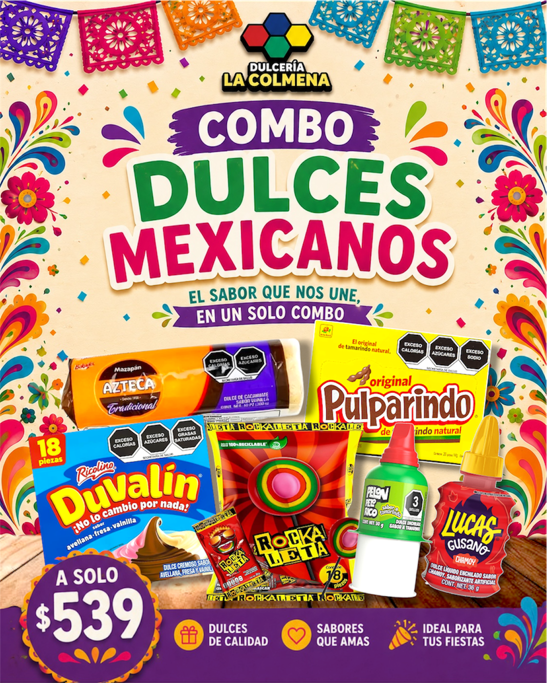 Combo Dulces Mexicanos