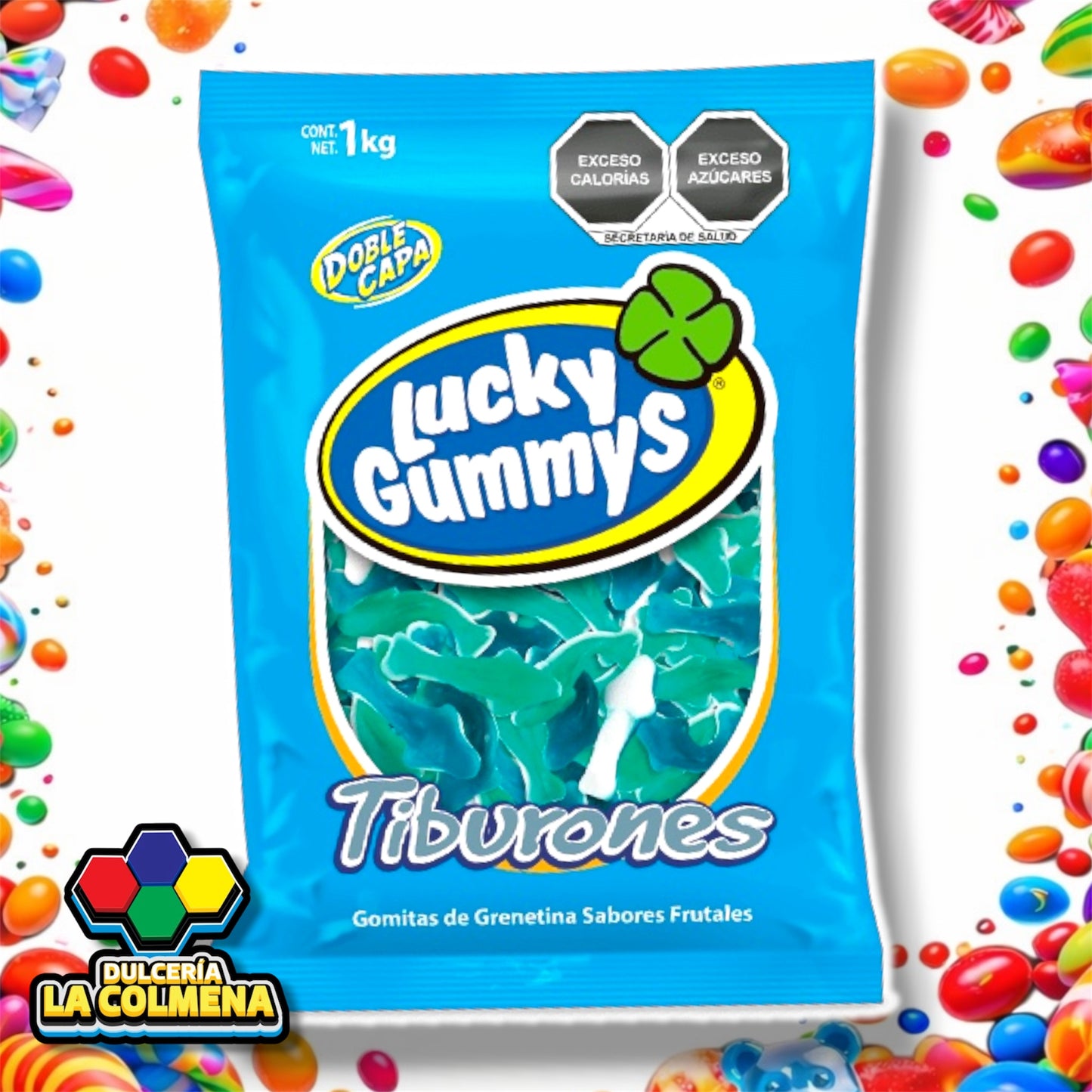 Tiburones Lucky Gummys 1 Kg