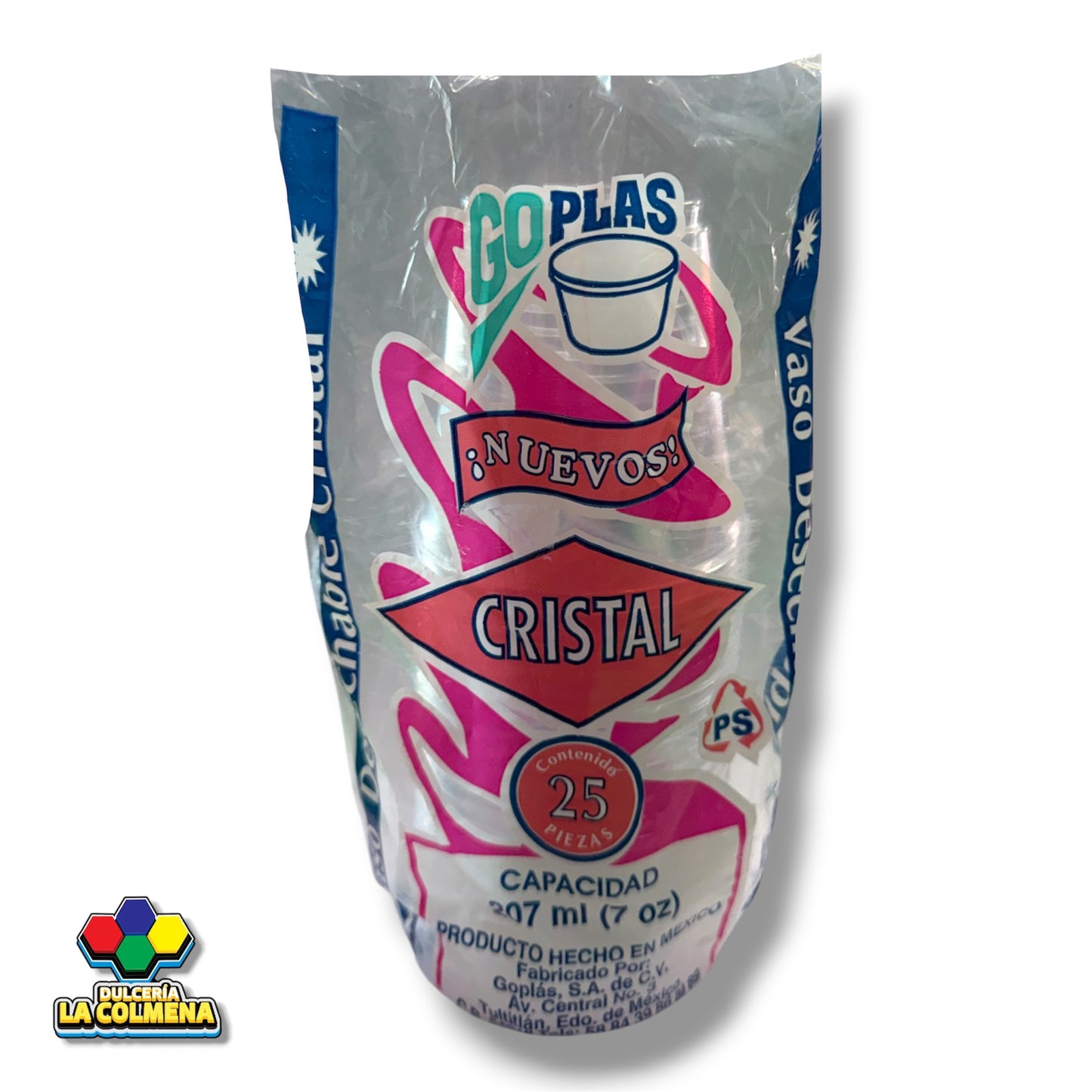 Vaso Goplas 7 onzas 25 piezas