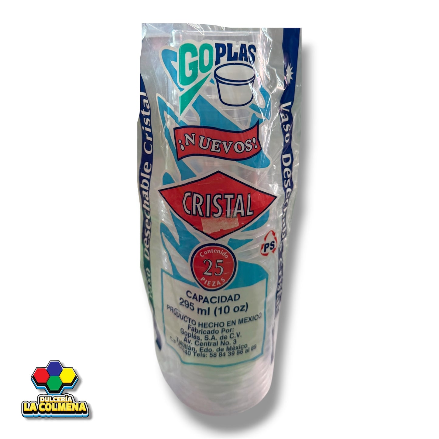 Vaso Goplas 10 onzas 25 piezas