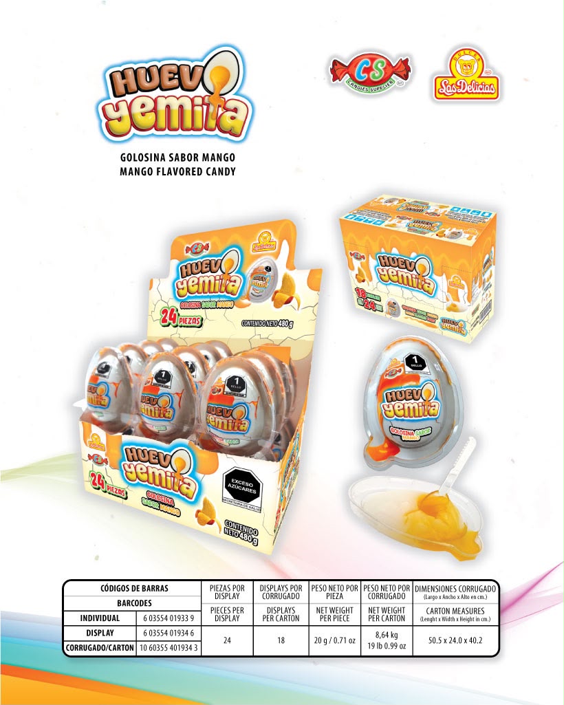 Huevo Yemita Las Delicias 24 piezas