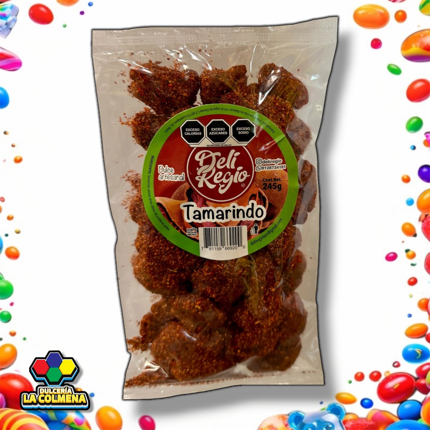 Gomas Enchiladas Tamarindo Deliregio 245 gr