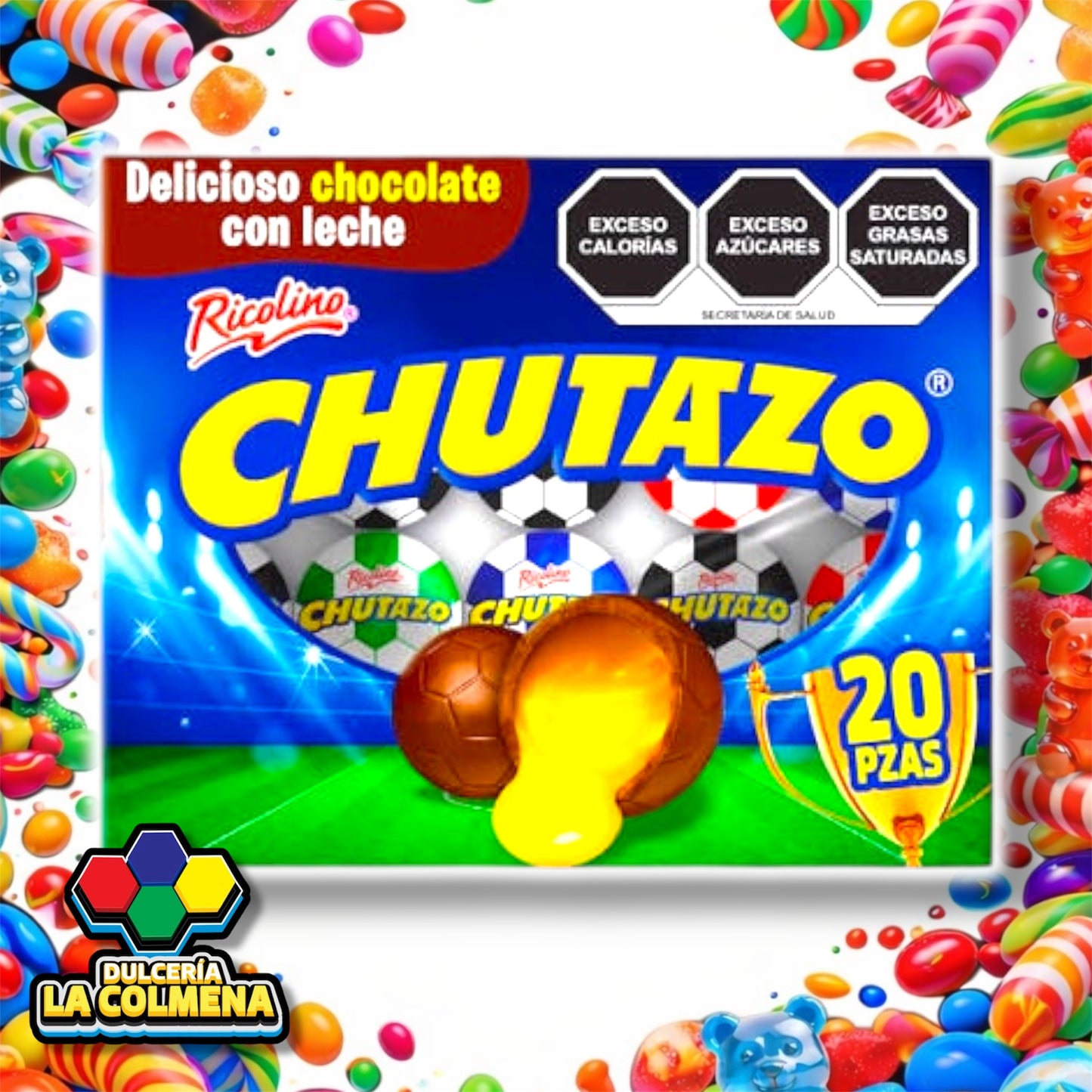 Chocolate Chutazo Ricolino 20 piezas