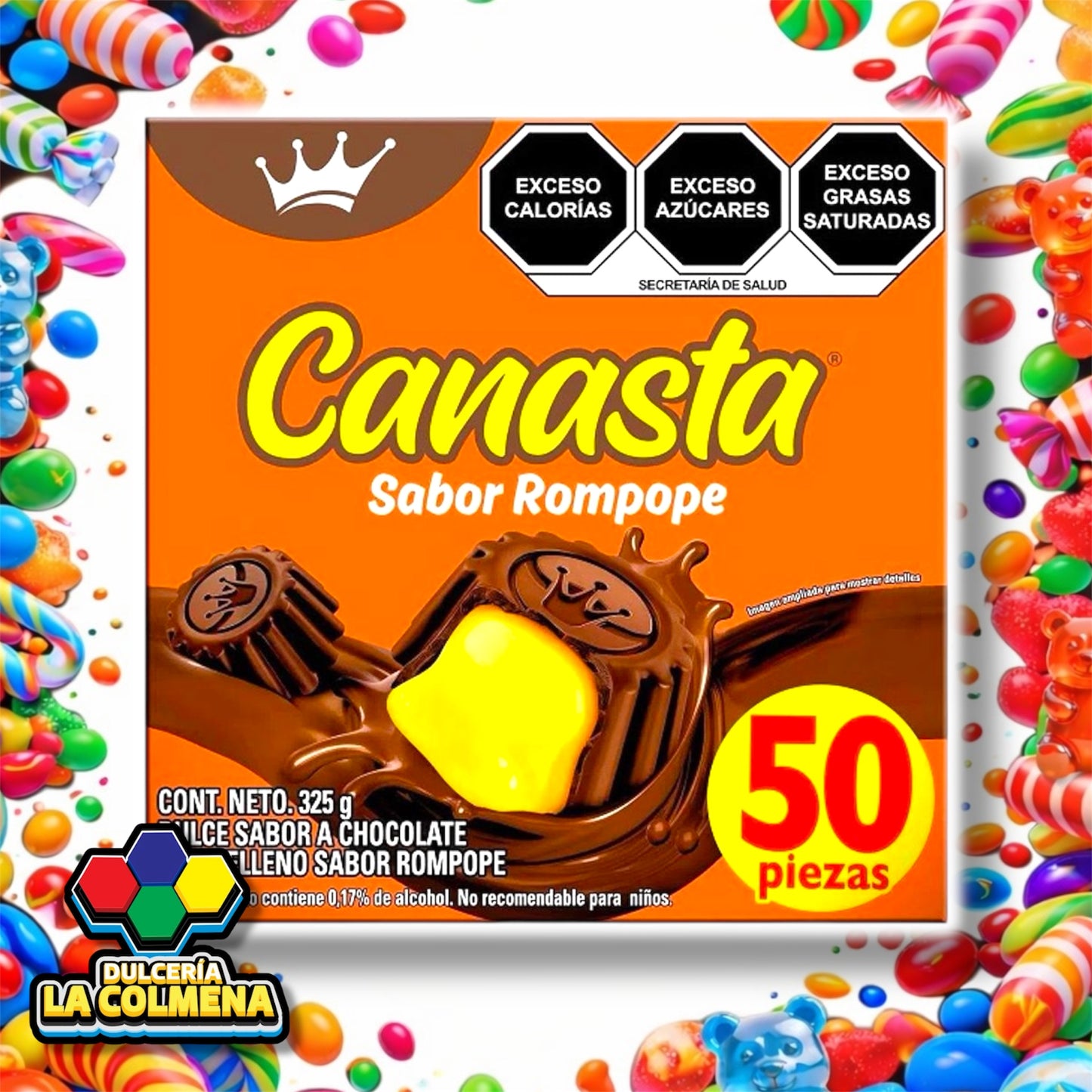 Chocolate Canasta 50 piezas