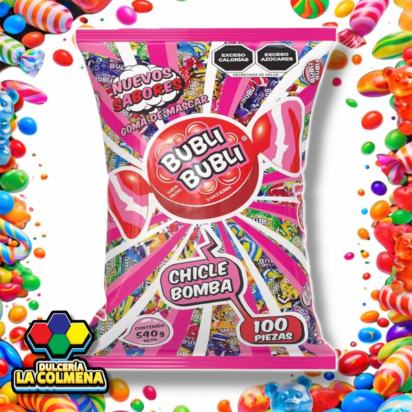 Chicle Bubli Bubli 100 piezas