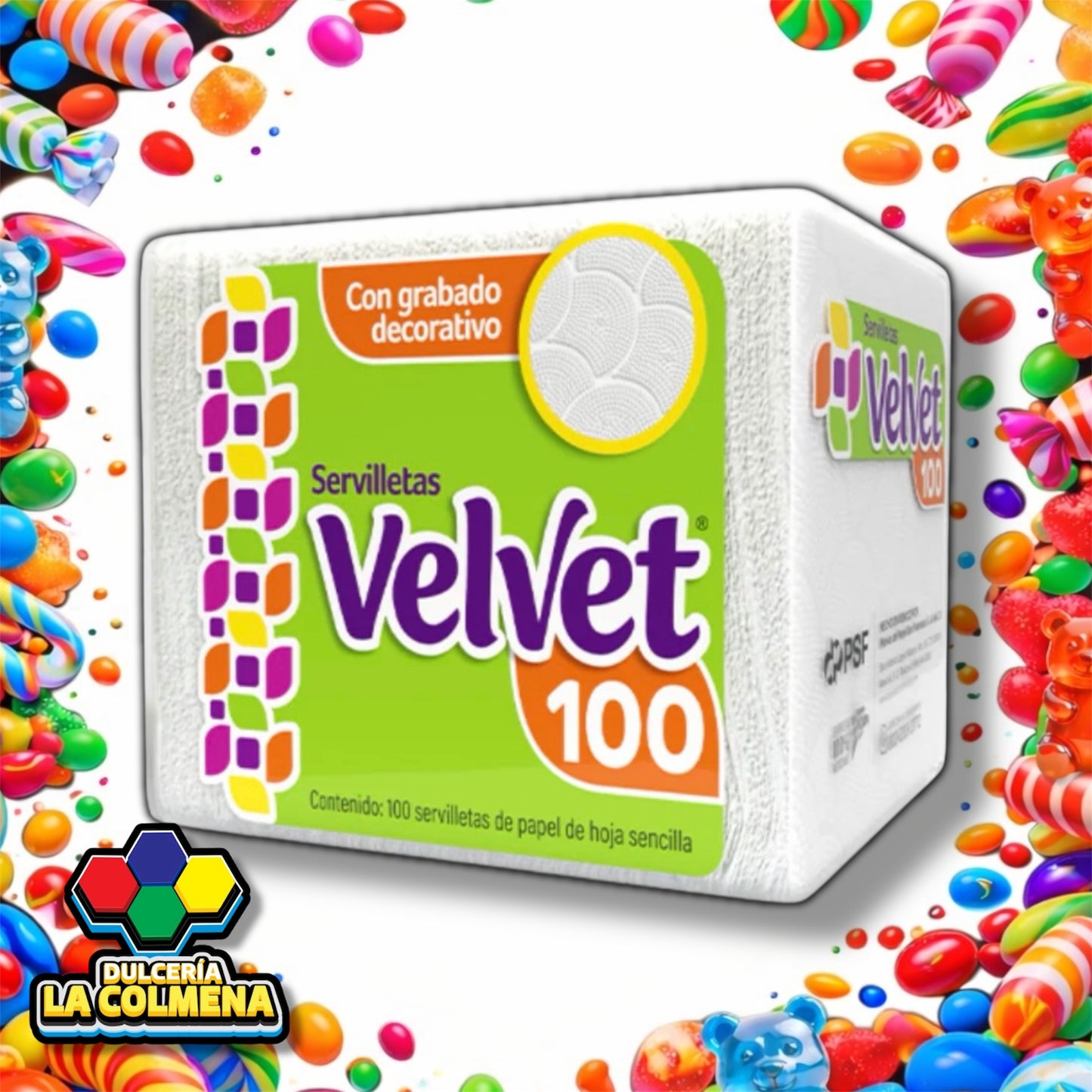 Servilleta Velvet 100 piezas