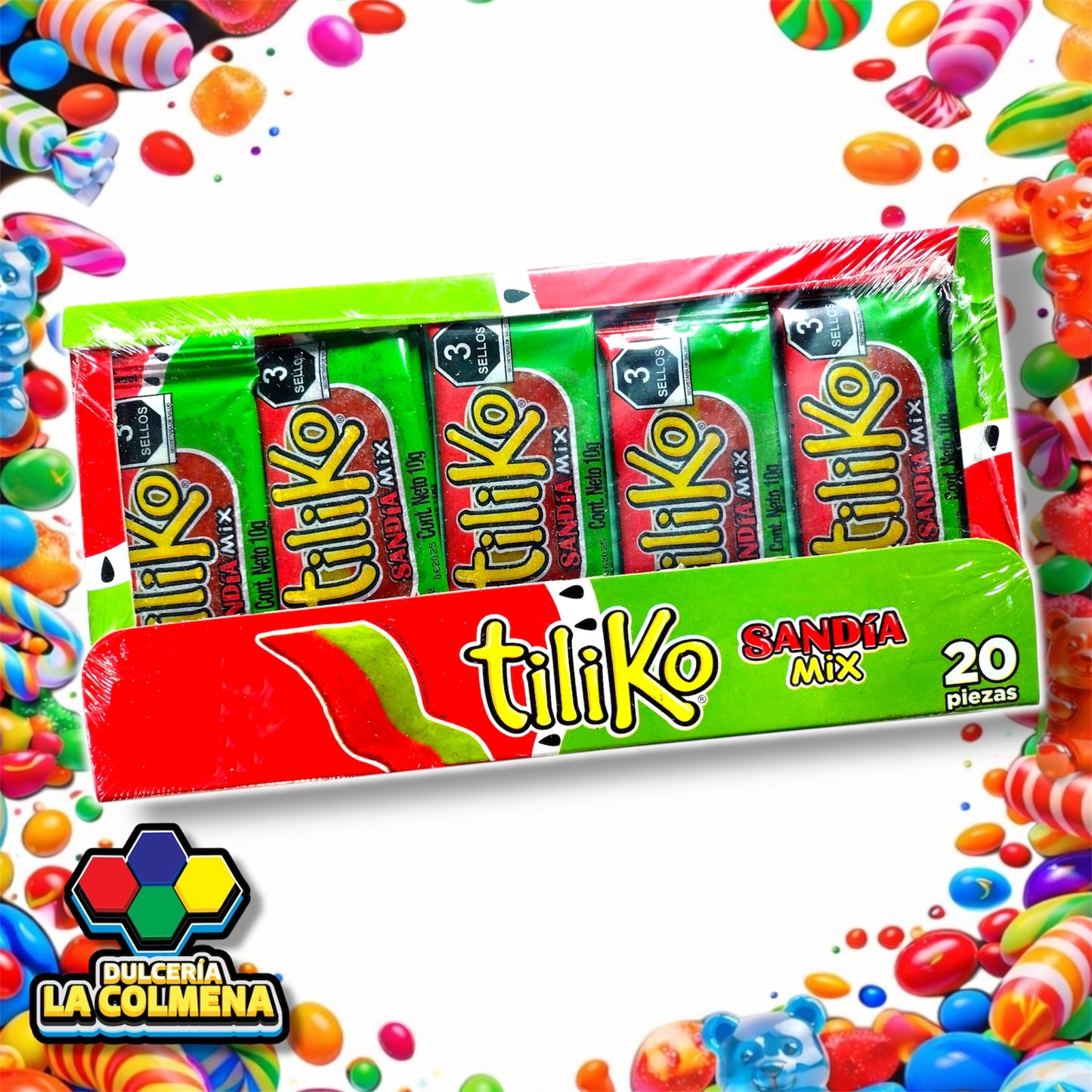 Tiliko Sandía Mix 20 piezas