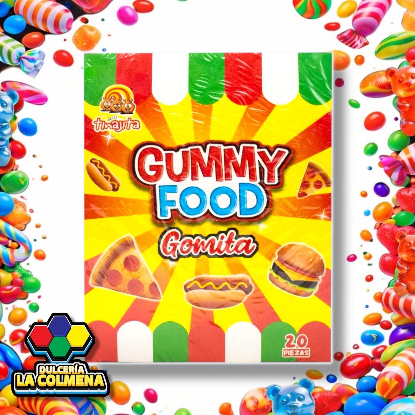Gomitas Gummy Food 20 piezas