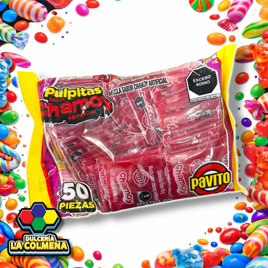 Pulpitas Chamoy 50 piezas