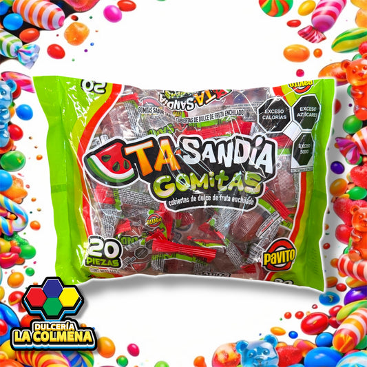 Ta-Sandía Gomitas Pavito 20 piezas