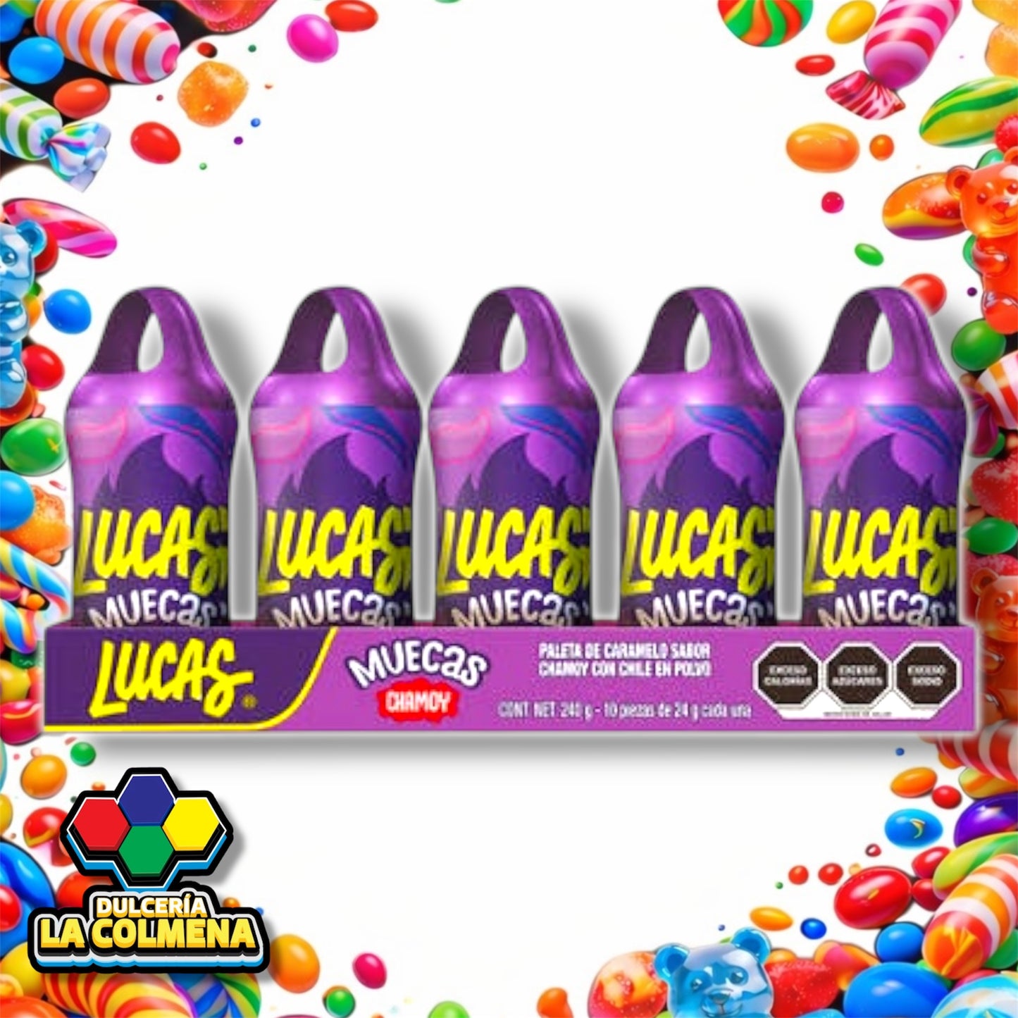 Lucas Muecas Chamoy 10 piezas
