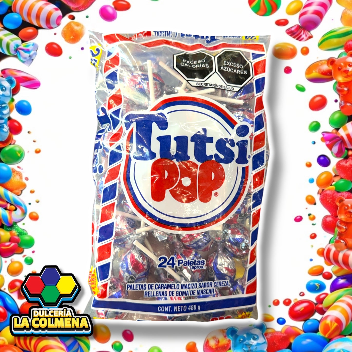 Paleta Tutsi Pop 24 piezas