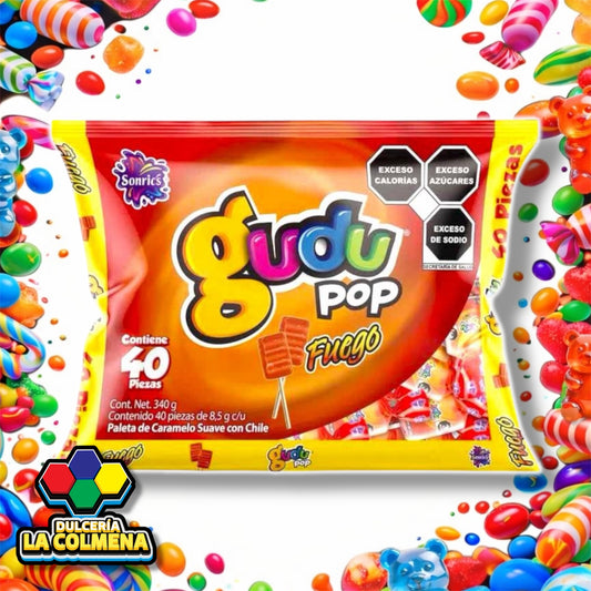 Paleta Gudu Pop Fuego 40 piezas