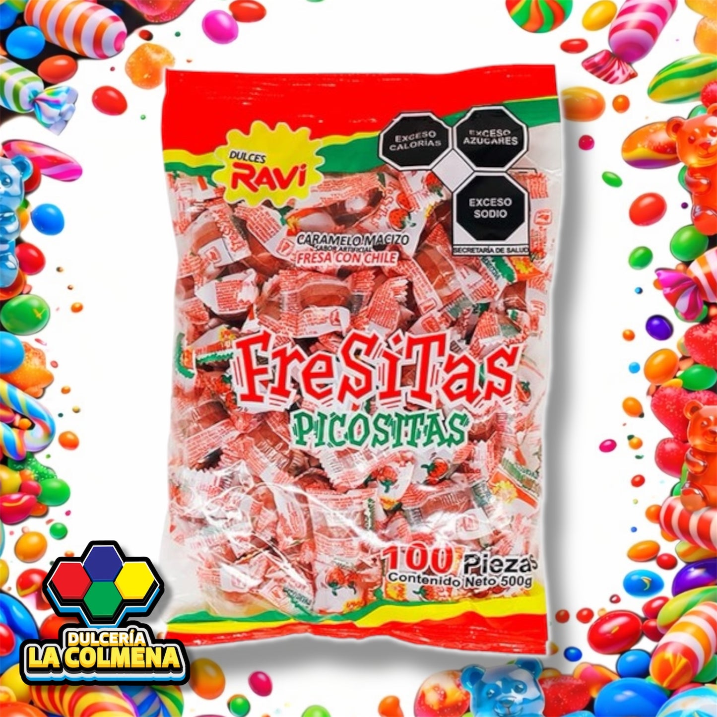 Fresitas Picositas Ravi 100 piezas