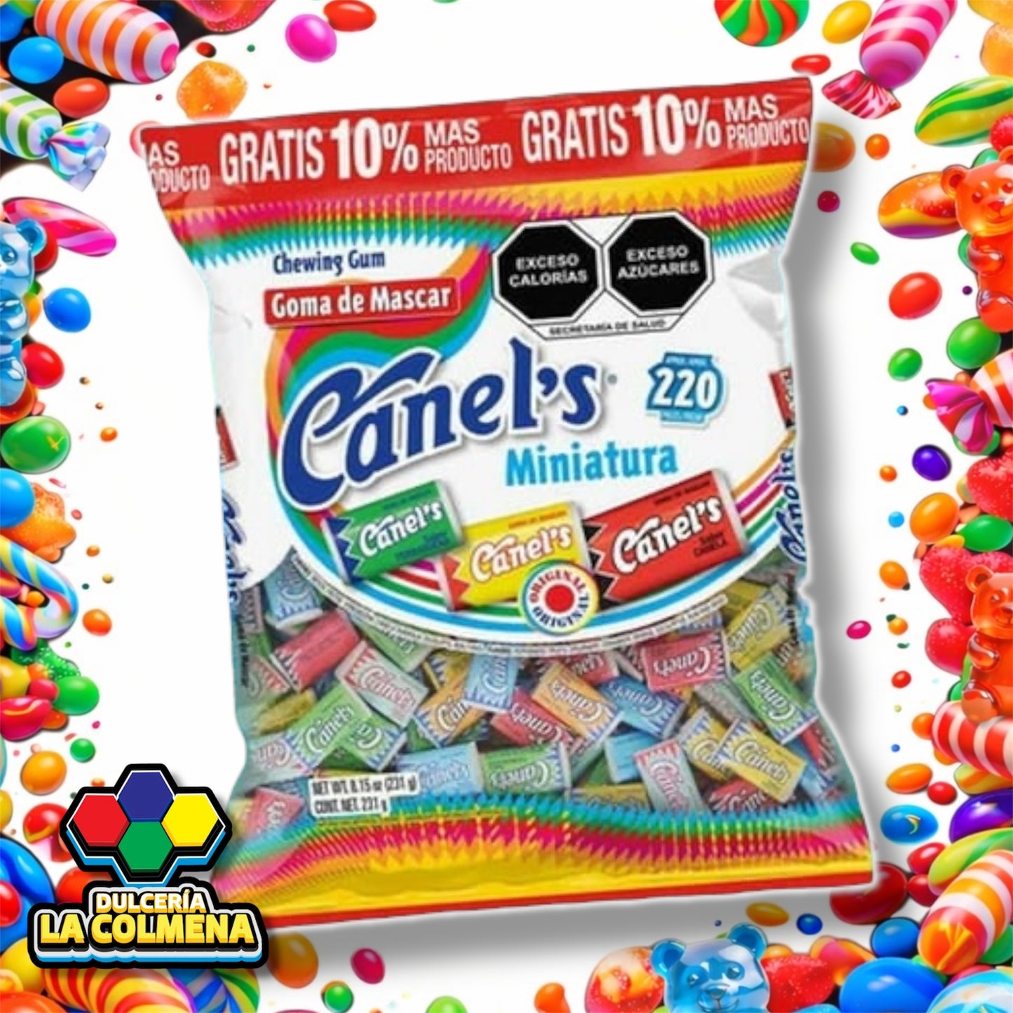 Chicles Canels Miniatura 220 piezas