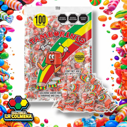 Tamborines 100 piezas