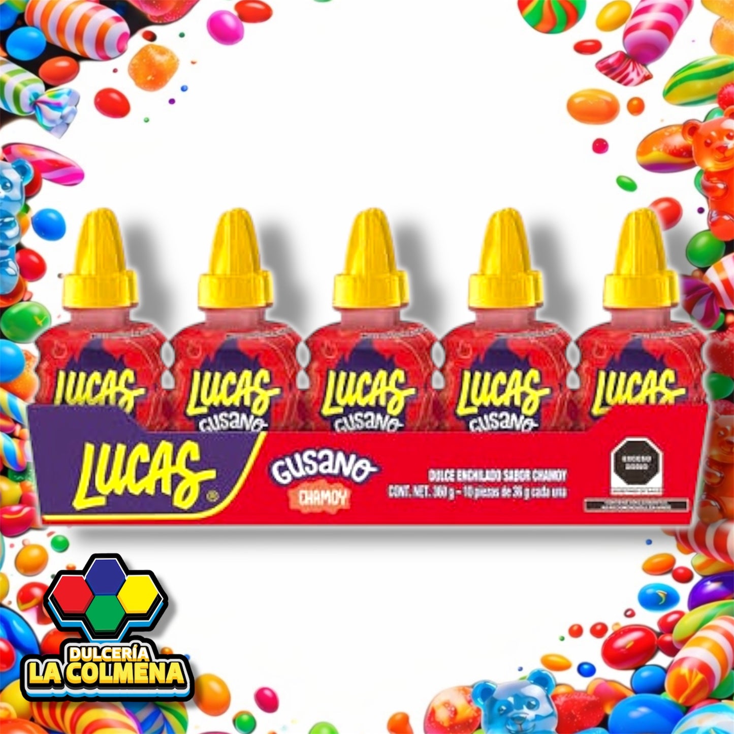 Lucas Gusano Chamoy 10 piezas