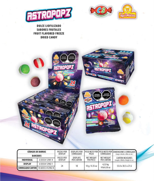 Astropopz Las Delicias 24 piezas