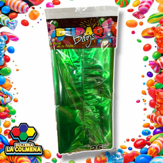 Bolsa Celofán Verde 25 piezas