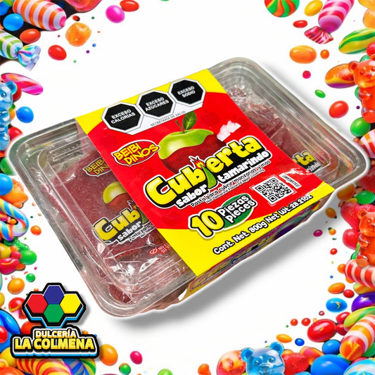 Cubierta para manzana sabor tamarindo 10 piezas