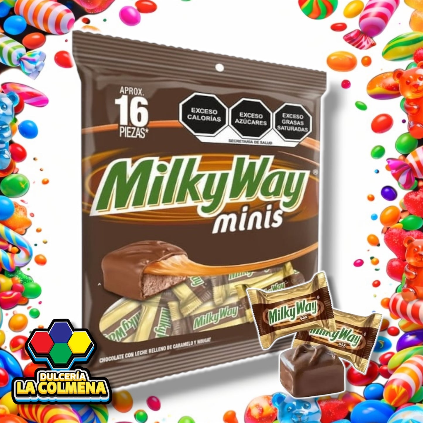 Chocolates Milky Way Mini 16 piezas