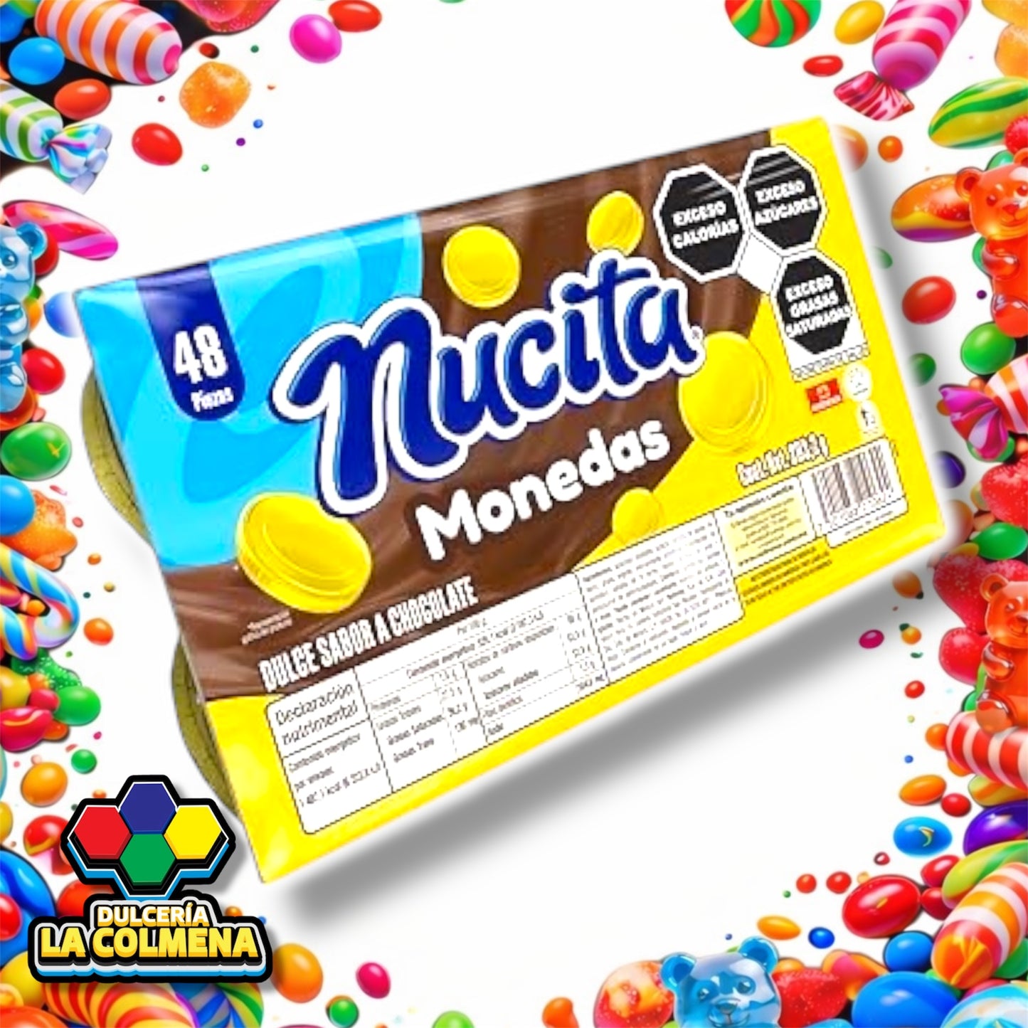 Chocolate Moneda Nucita 48 piezas