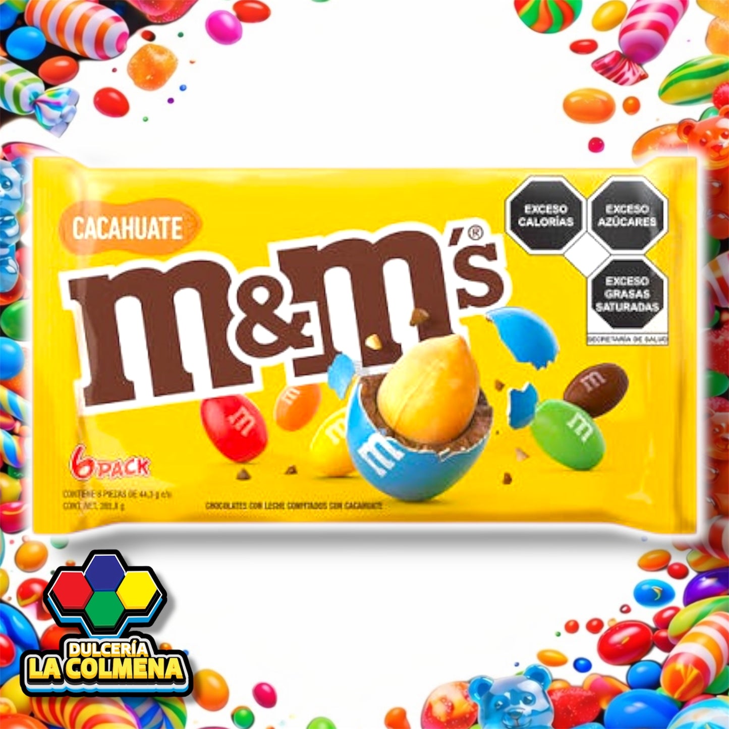 M&M’s Cacahuate 6 piezas
