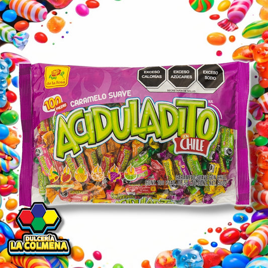 Caramelo Aciduladito con chile 100 piezas