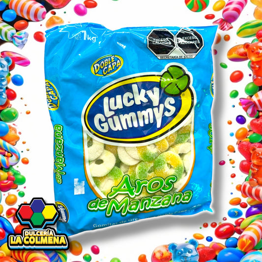 Aros de Manzana Lucky Gummys 1 kg