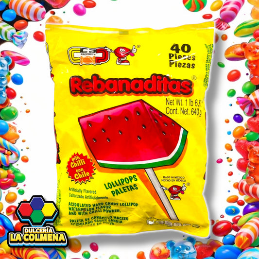 Paleta Rebanaditas 40 piezas