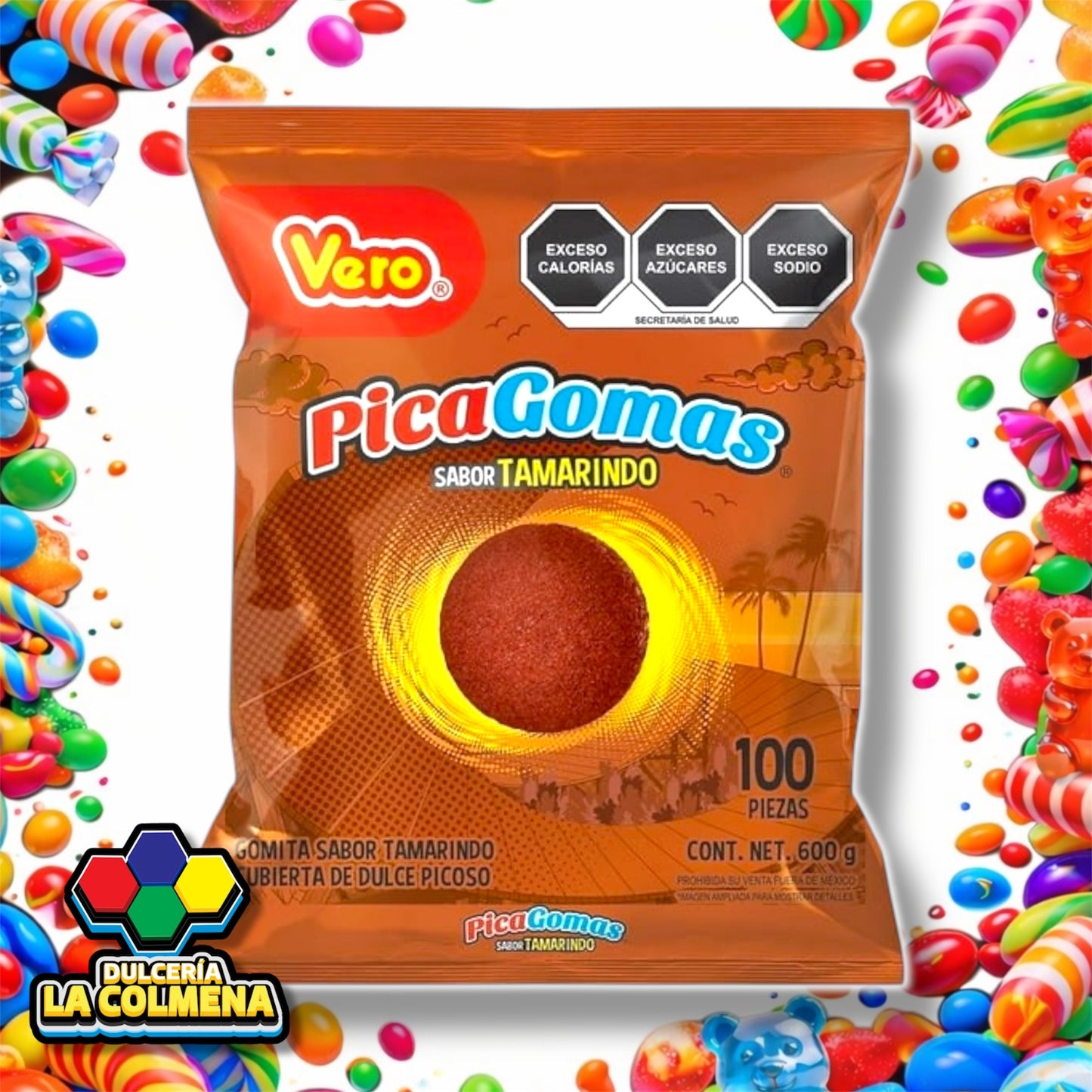 Picagomas sabor Tamarindo 100 piezas