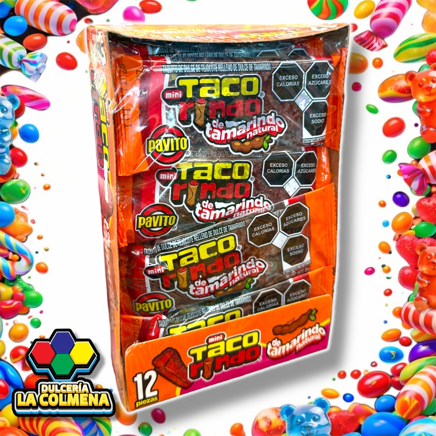 Mini Tacorindo Pavito 12 piezas
