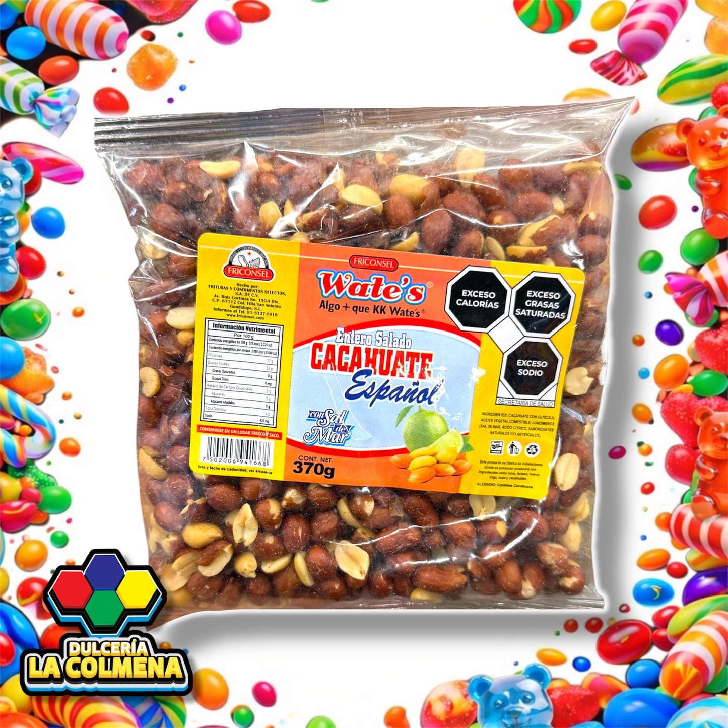 Cacahuate Salado 454 gr