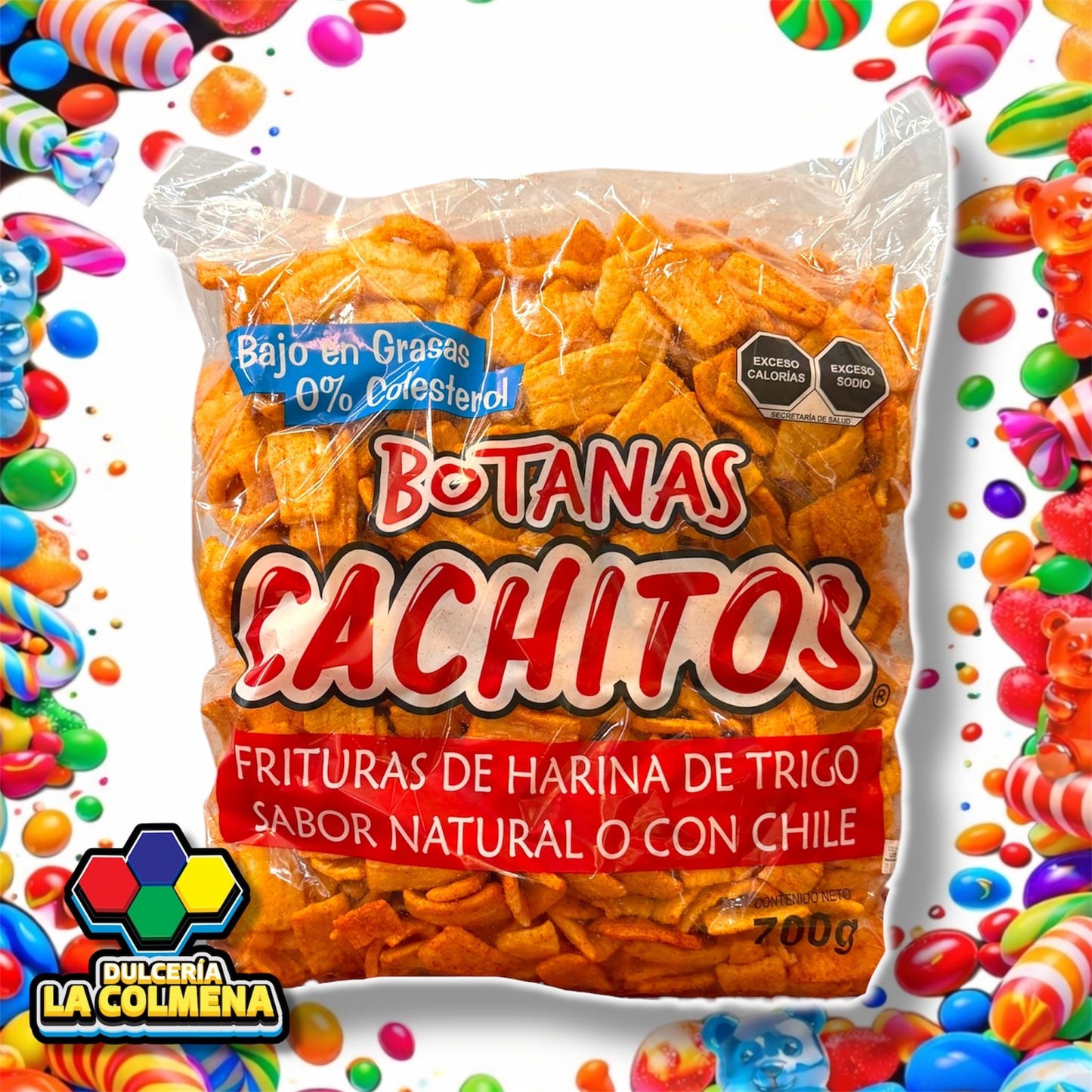 Botana cuadro con chile Cachitos 700 gr