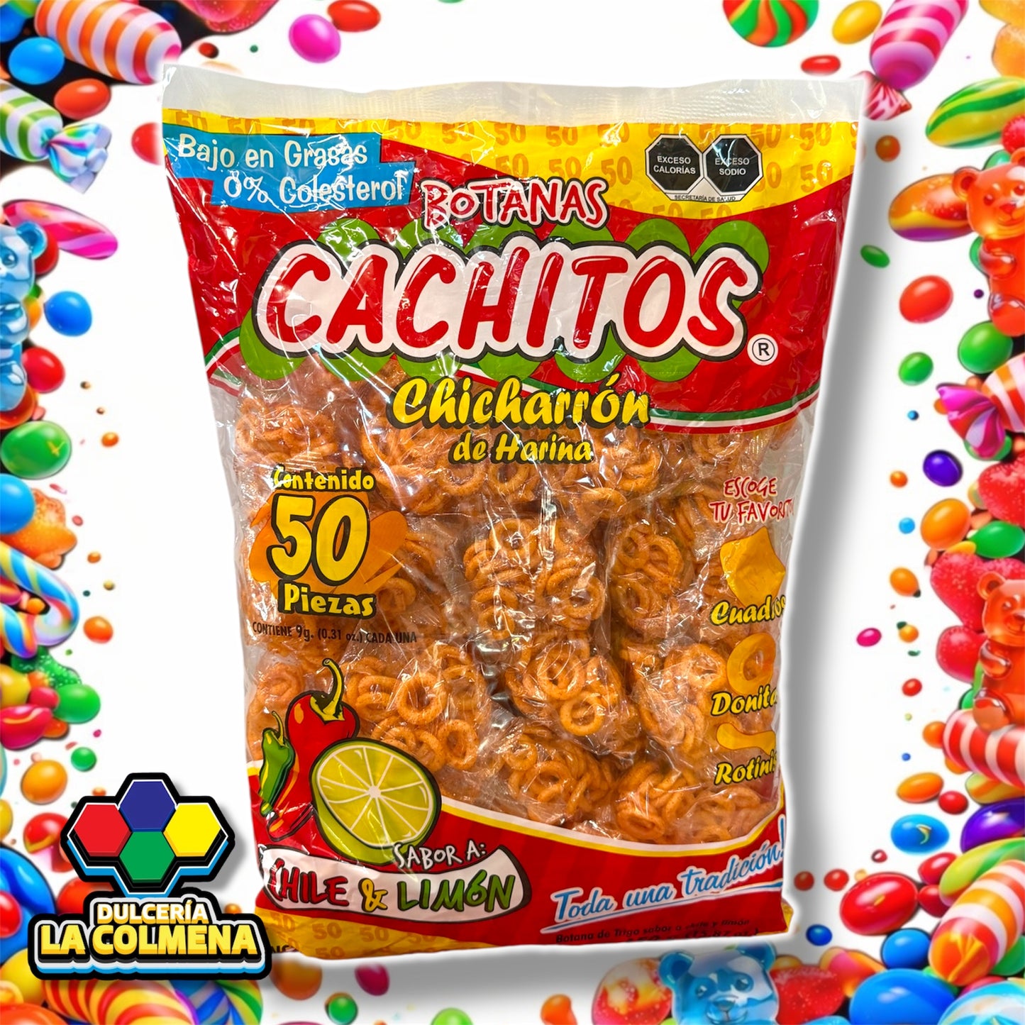 Donitas con chile Cachitos 50 piezas