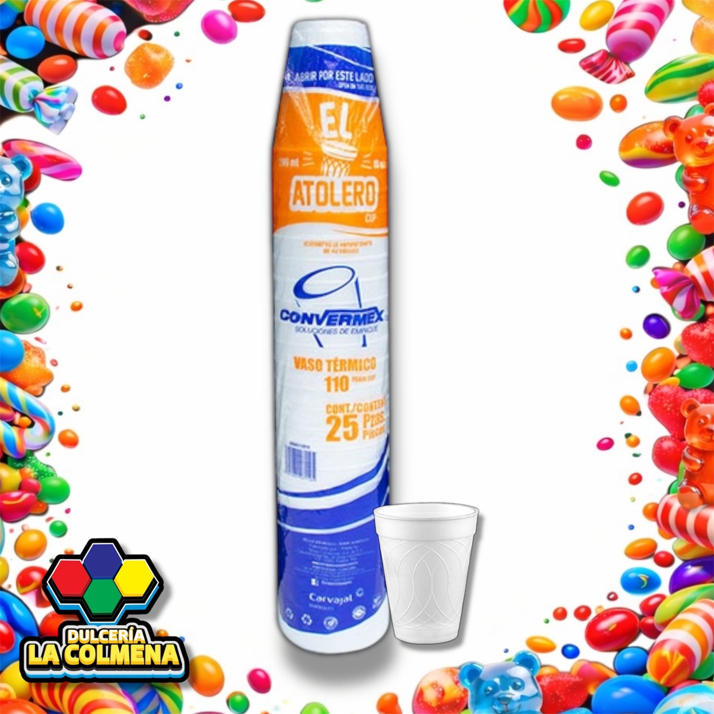 Vaso Térmico 110 Convermex 25 piezas